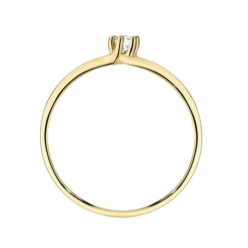 Inel Aur 14K cu Diamante de Laborator 0.17 ct, imaginea 4 din 12