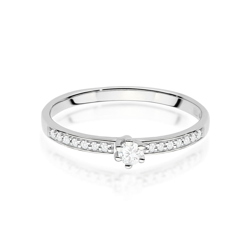 Inel Aur 14K cu Diamante de Laborator 0.17 ct, imaginea 6 din 12