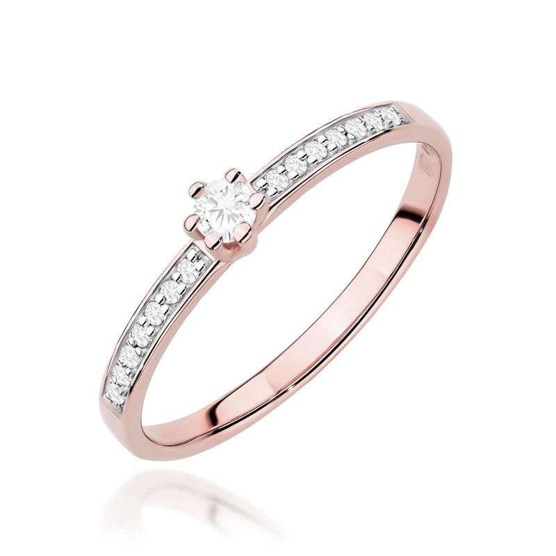Inel Aur 14K cu Diamante de Laborator 0.17 ct, imaginea 9 din 12
