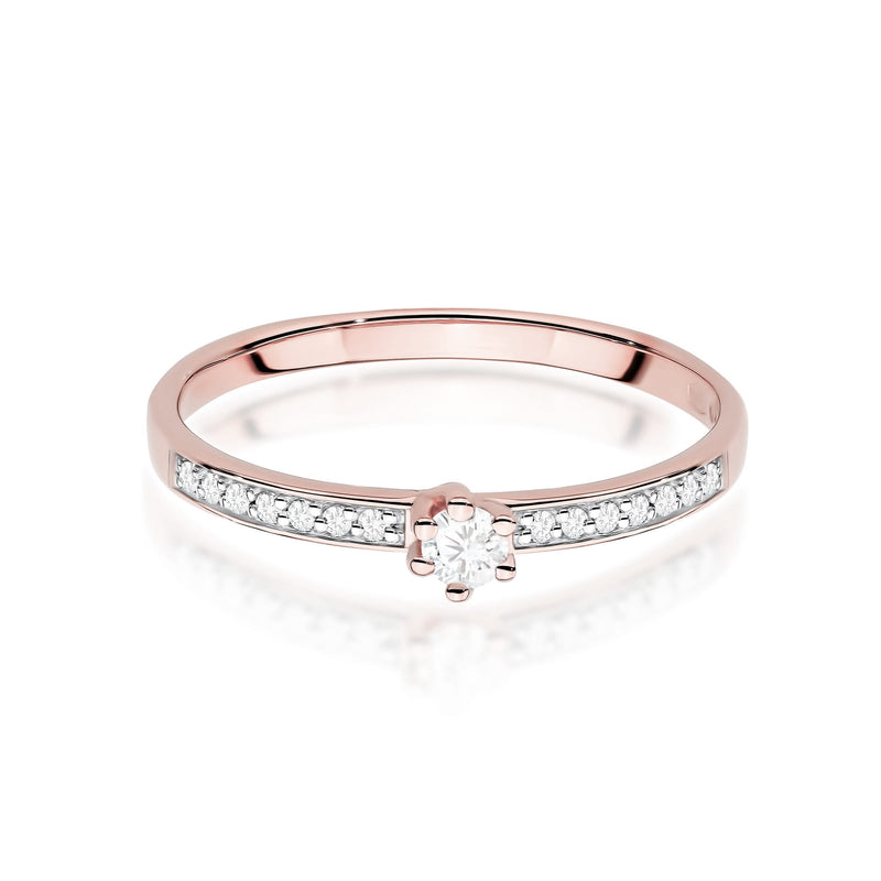 Inel Aur 14K cu Diamante de Laborator 0.17 ct, imaginea 10 din 12