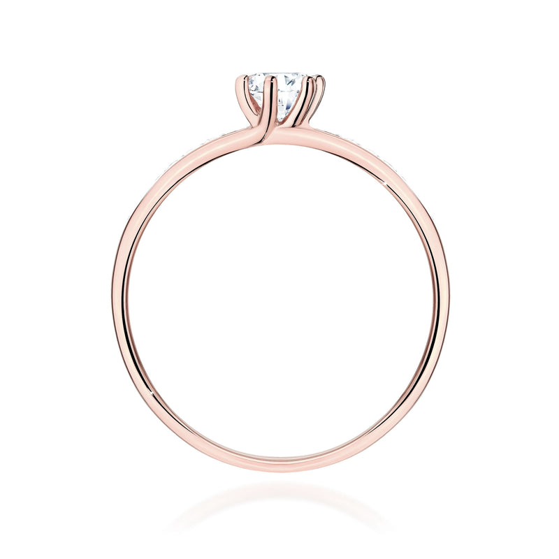 Inel Aur 14K cu Diamante de Laborator 0.37 ct, imaginea 11 din 12