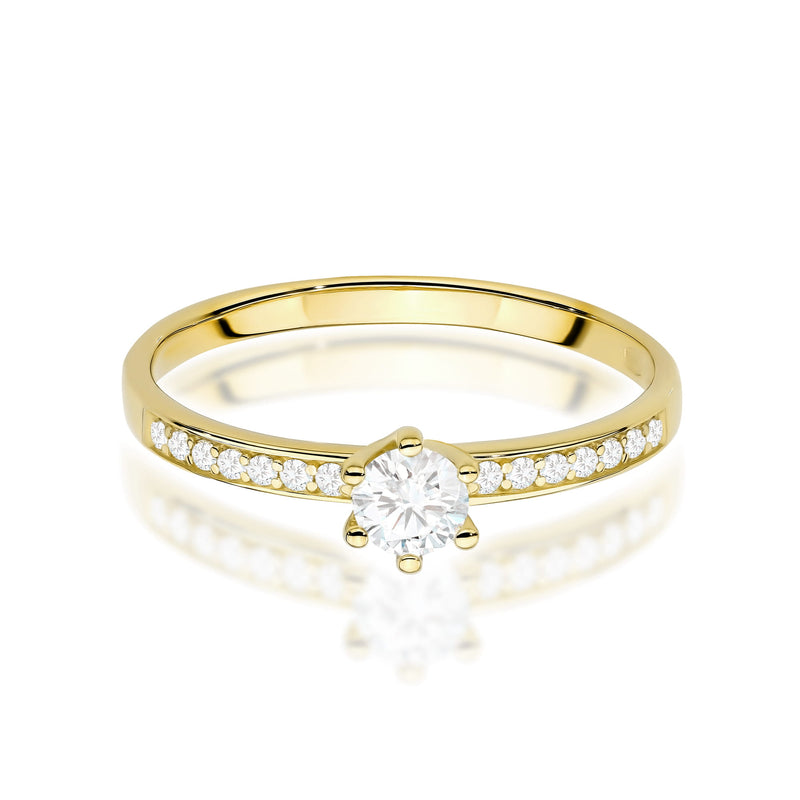 Inel Aur 14K cu Diamante de Laborator 0.37 ct, imaginea 2 din 12