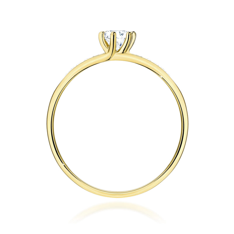 Inel Aur 14K cu Diamante de Laborator 0.37 ct, imaginea 3 din 12