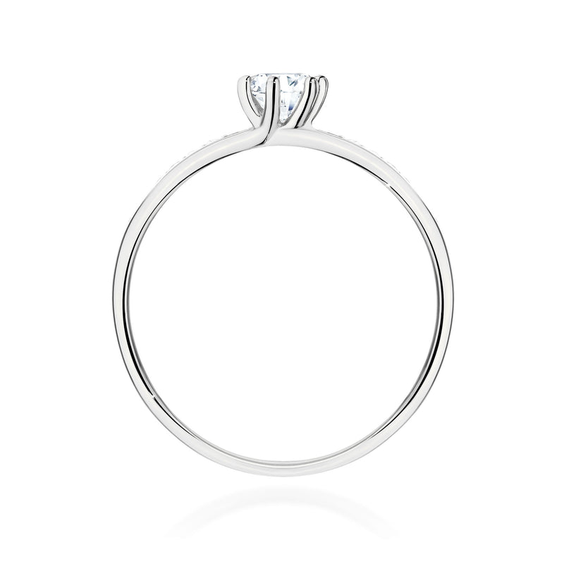 Inel Aur 14K cu Diamante de Laborator 0.37 ct, imaginea 8 din 12