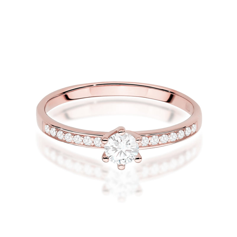Inel Aur 14K cu Diamante de Laborator 0.37 ct, imaginea 9 din 12