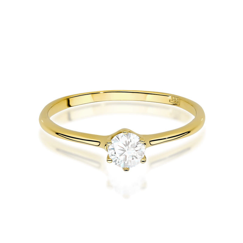 Inel Aur 14K cu Diamante de Laborator 0.26 ct, imaginea 2 din 10