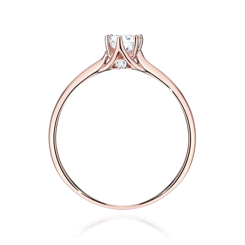 Inel Aur 14K cu Diamante de Laborator 0.26 ct, imaginea 6 din 10