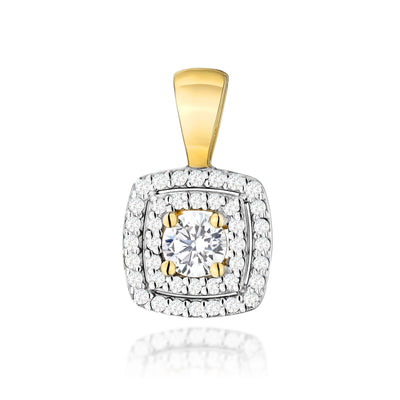 Pandantiv Aur 14K cu Diamante de Laborator 0.50 ct