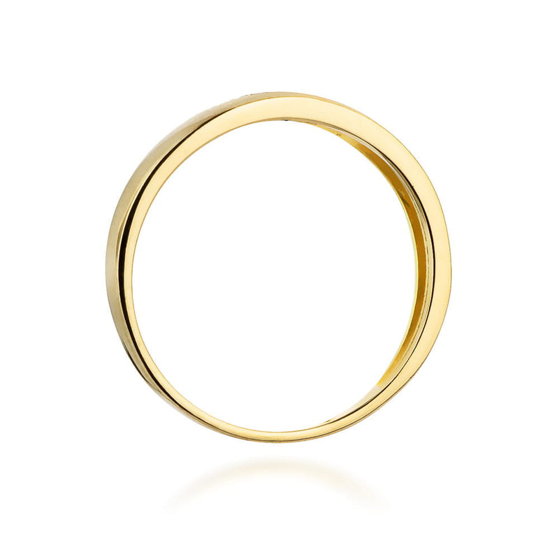 Inel Aur 14K cu Diamante Naturale Negre 0.04 ct, imaginea 3 din 12