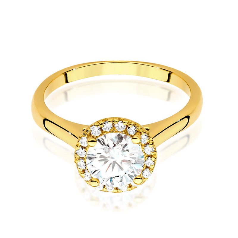 Inel Aur 14K cu Diamante de Laborator 1.14 ct, imaginea 2 din 9
