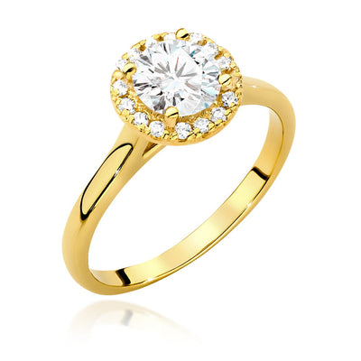 Inel Aur 14K cu Diamante de Laborator 0.84 ct