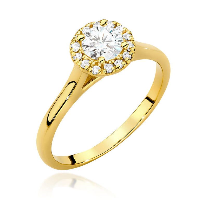 Inel Aur 14K cu Diamante de Laborator 0.62 ct — Aur galben
