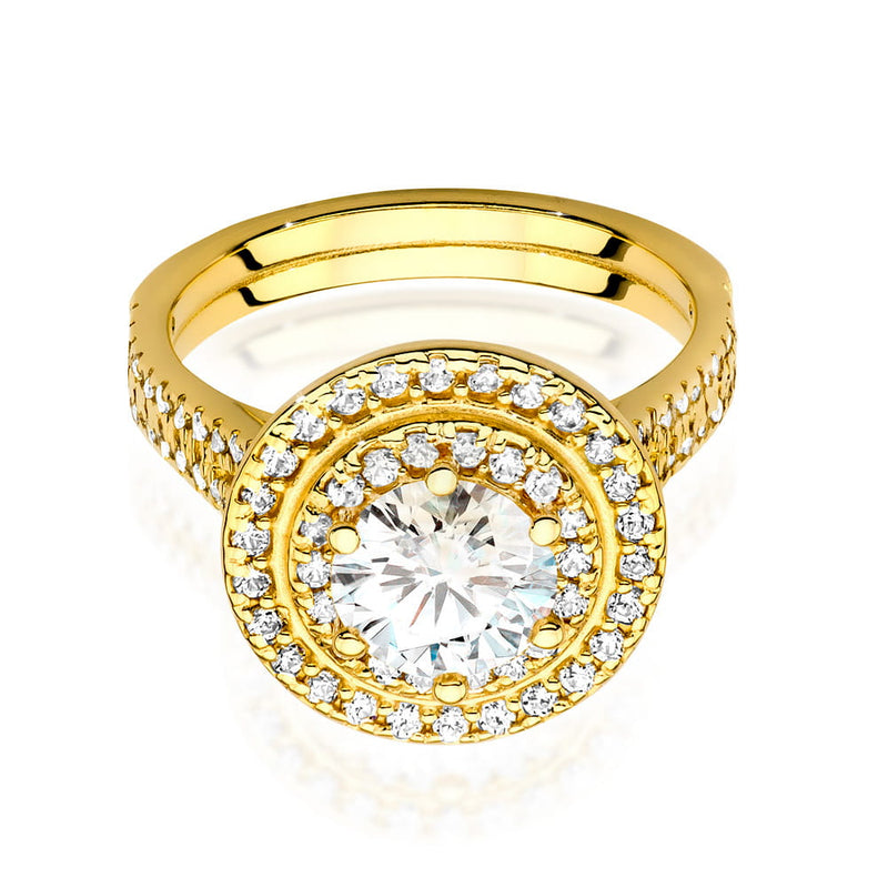 Inel Aur 14K cu Diamante de Laborator 1.63 ct, imaginea 2 din 9