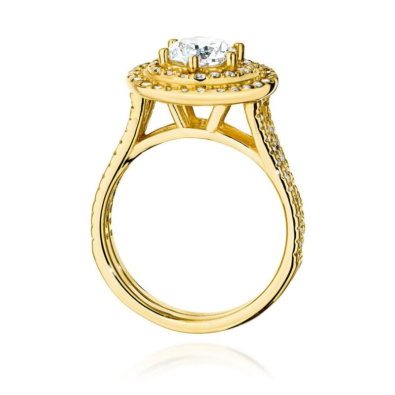 Inel Aur 14K cu Diamante de Laborator 1.33 ct, imaginea 3 din 9