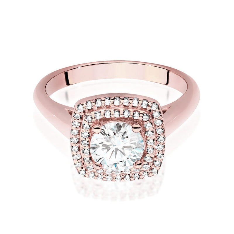Inel Aur 14K cu Diamante de Laborator 0.98 ct, imaginea 8 din 9