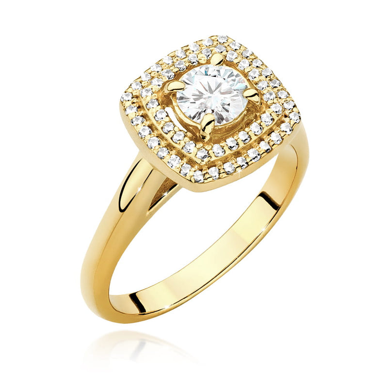 Inel Aur 14K cu Diamante de Laborator 0.78 ct — Aur galben