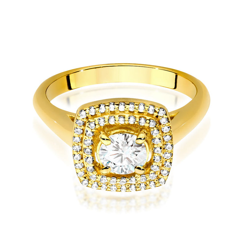 Inel Aur 14K cu Diamante de Laborator 0.78 ct, imaginea 2 din 9