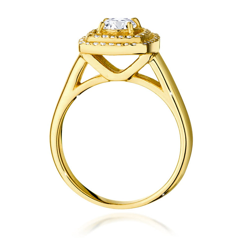 Inel Aur 14K cu Diamante de Laborator 0.78 ct, imaginea 3 din 9