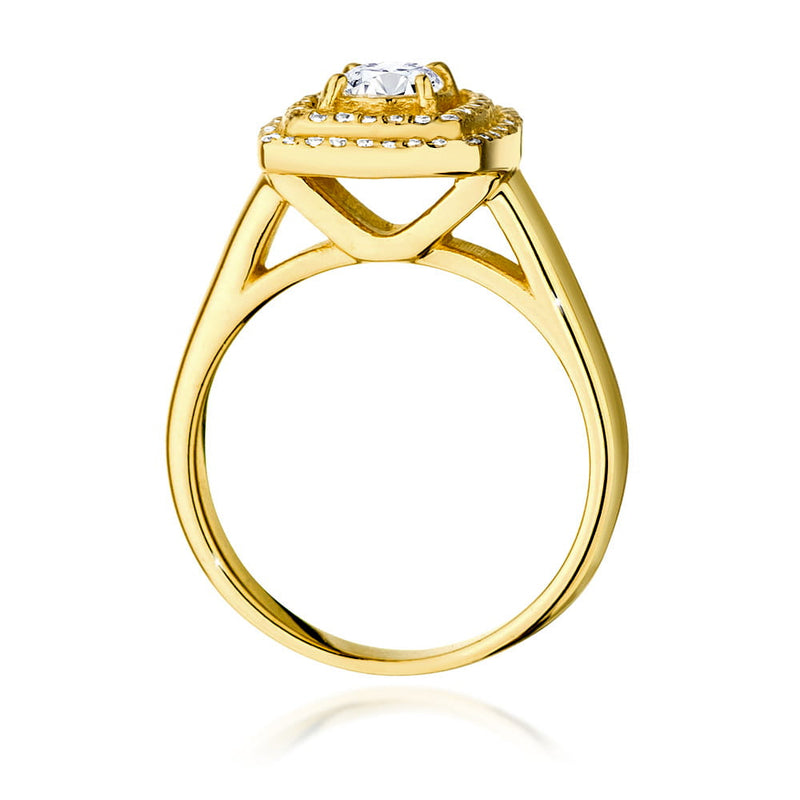 Inel Aur 14K cu Diamante de Laborator 0.68 ct, imaginea 3 din 9