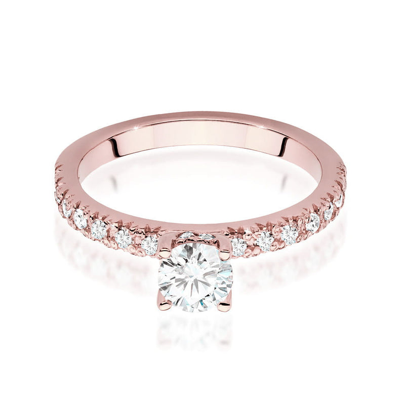 Inel Aur 14K cu Diamante de Laborator 0.74 ct, imaginea 8 din 9