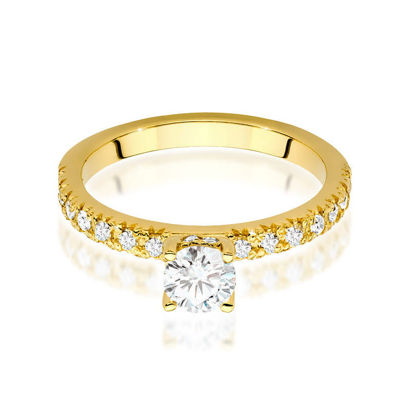 Inel Aur 14K cu Diamante de Laborator 0.64 ct, imaginea 2 din 9