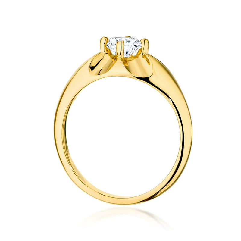 Inel Aur 14K cu Diamant de Laborator 0.50 ct, imaginea 2 din 9
