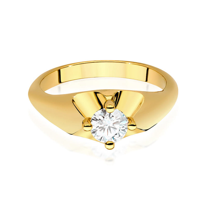 Inel Aur 14K cu Diamant de Laborator 0.50 ct, imaginea 3 din 9