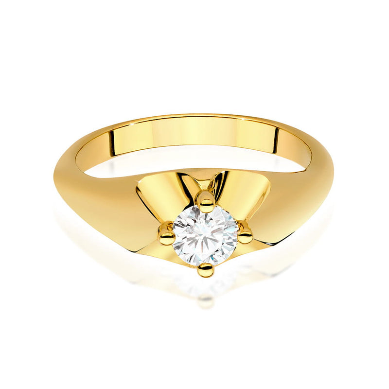 Inel Aur 14K cu Diamant de Laborator 0.40 ct, imaginea 2 din 9