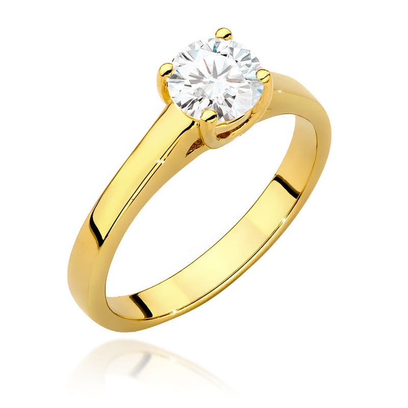 Inel Aur 14K cu Diamant de Laborator 0.70 ct — Aur galben