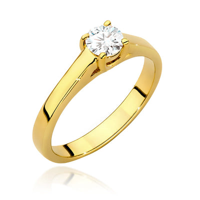 Inel Aur 14K cu Diamant de Laborator 0.40 ct