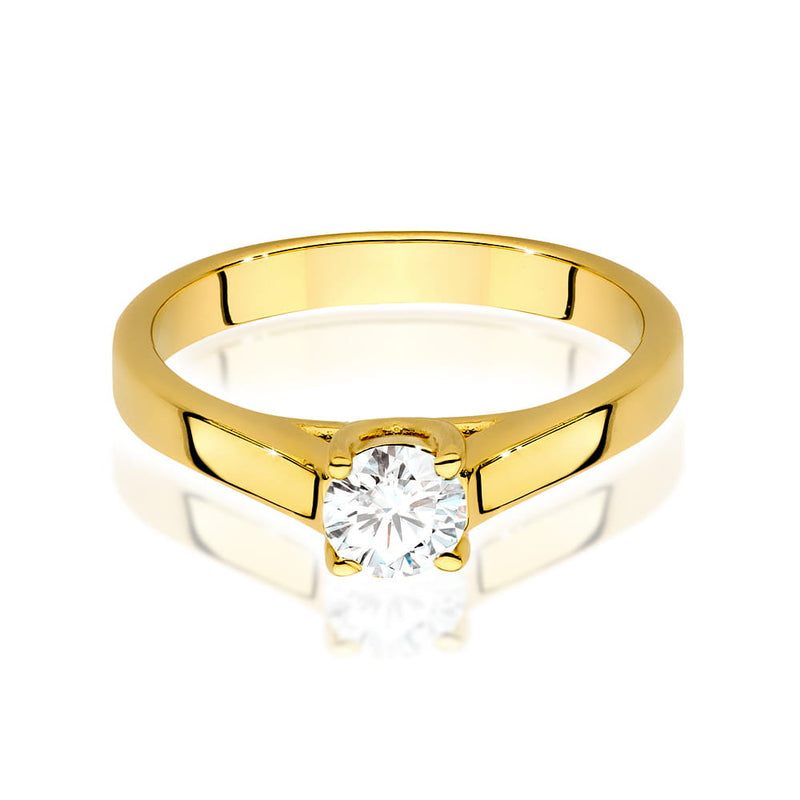 Inel Aur 14K cu Diamant de Laborator 0.40 ct, imaginea 3 din 9