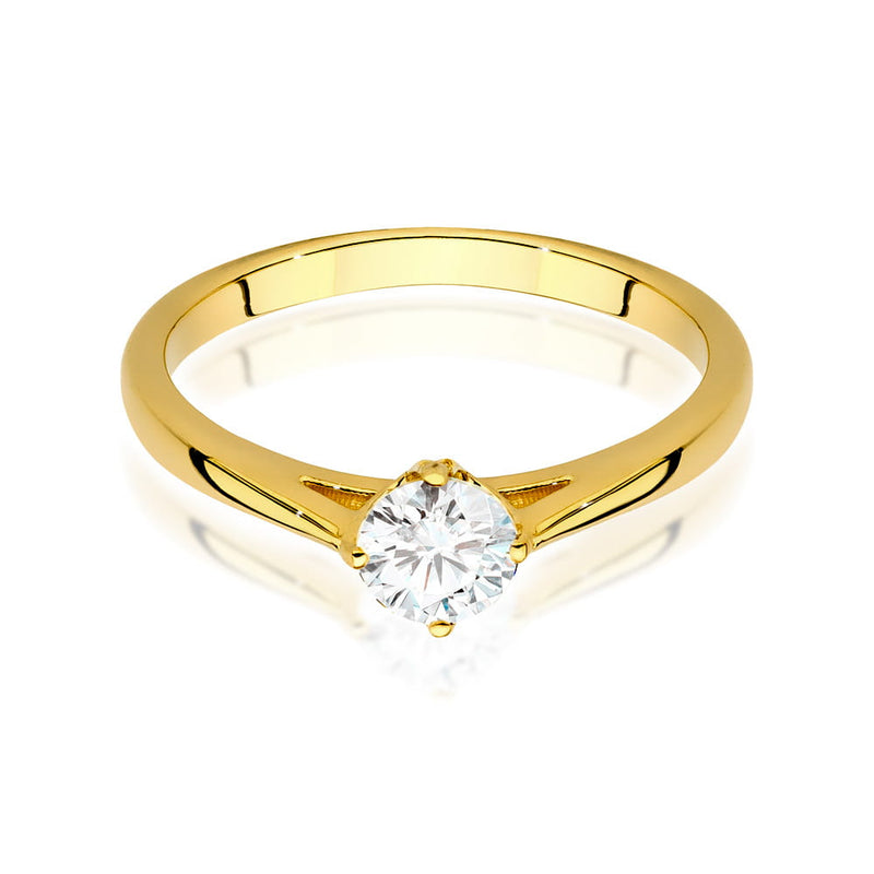 Inel Aur 14K cu Diamant de Laborator 0.40 ct, imaginea 2 din 9