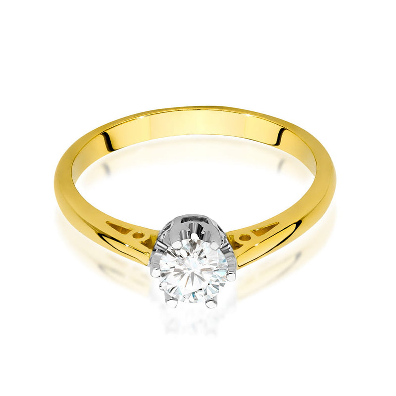 Inel Aur 14K cu Diamant de Laborator 0.40 ct, imaginea 2 din 9