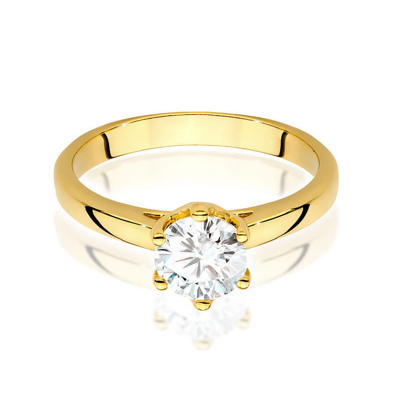Inel Aur 14K cu Diamant de Laborator 1.00 ct, imaginea 2 din 10
