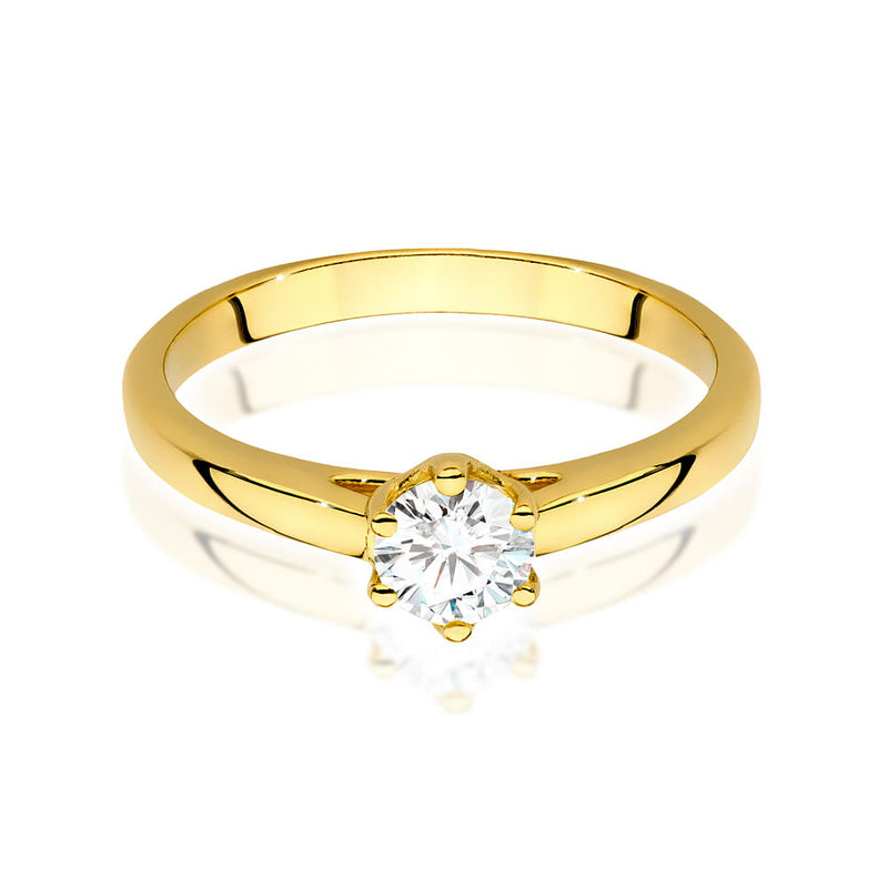 Inel Aur 14K cu Diamant de Laborator 0.40 ct, imaginea 2 din 9