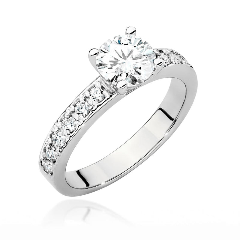 Inel Aur 14K cu Diamante de Laborator 1.24 ct, imaginea 4 din 9