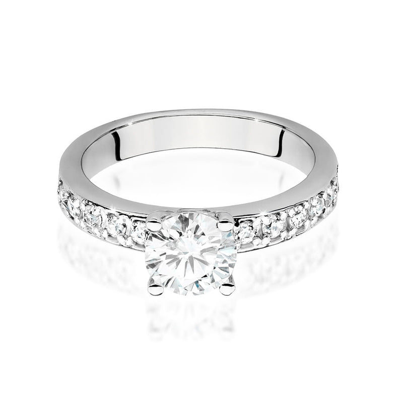 Inel Aur 14K cu Diamante de Laborator 1.24 ct, imaginea 5 din 9