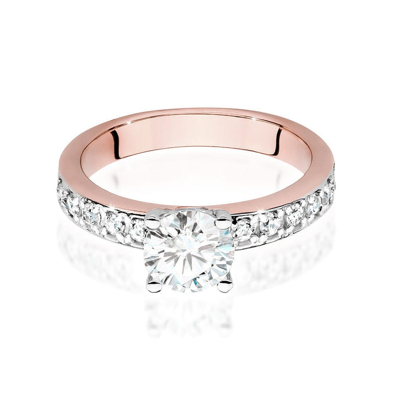 Inel Aur 14K cu Diamante de Laborator 1.24 ct, imaginea 8 din 9