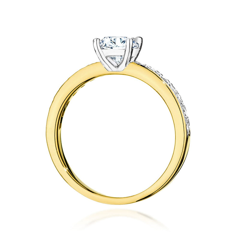 Inel Aur 14K cu Diamante de Laborator 0.94 ct, imaginea 3 din 9