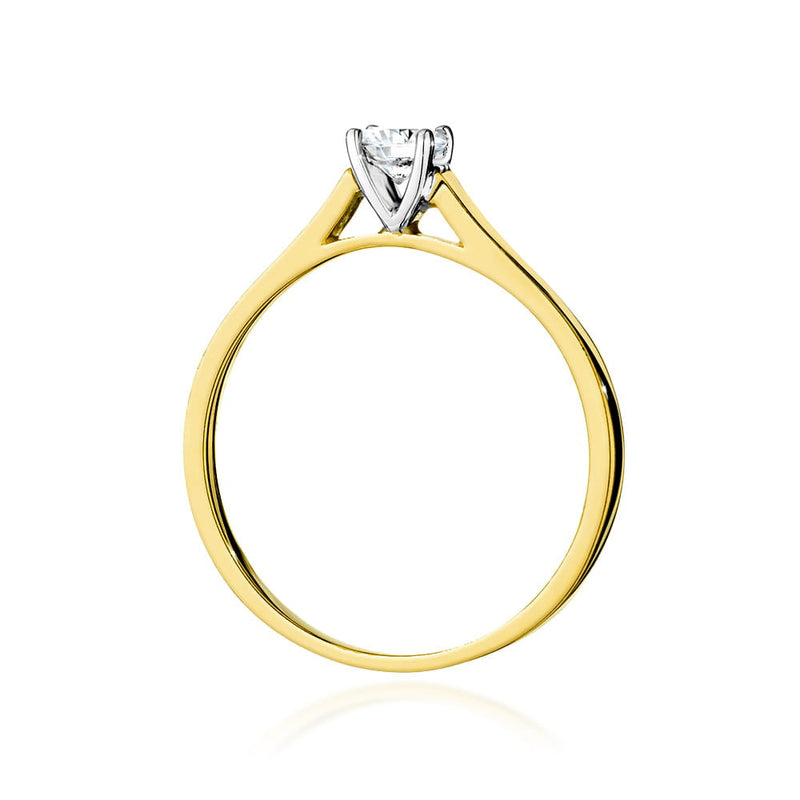 Inel Aur 14K cu Diamant de Laborator 0.40 ct, imaginea 3 din 9
