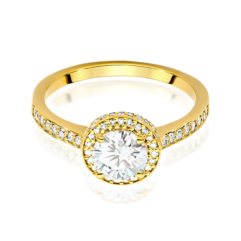 Inel Aur 14K cu Diamante de Laborator 1.08 ct, imaginea 2 din 9