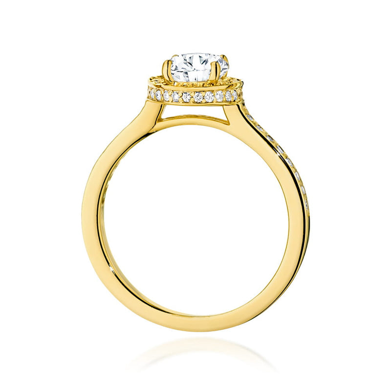 Inel Aur 14K cu Diamante de Laborator 1.08 ct, imaginea 3 din 9