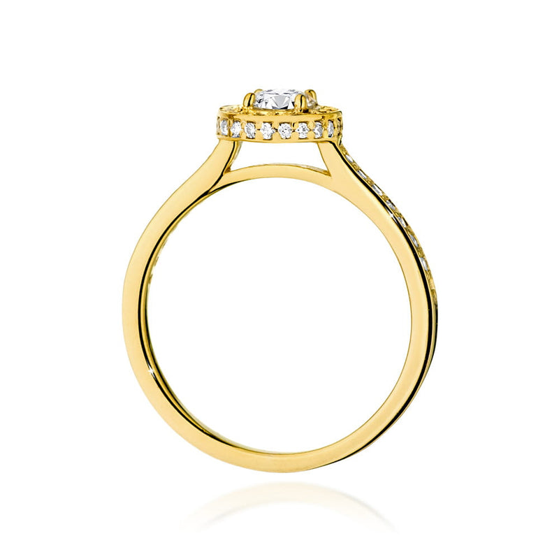 Inel Aur 14K cu Diamante de Laborator 0.87 ct, imaginea 3 din 9