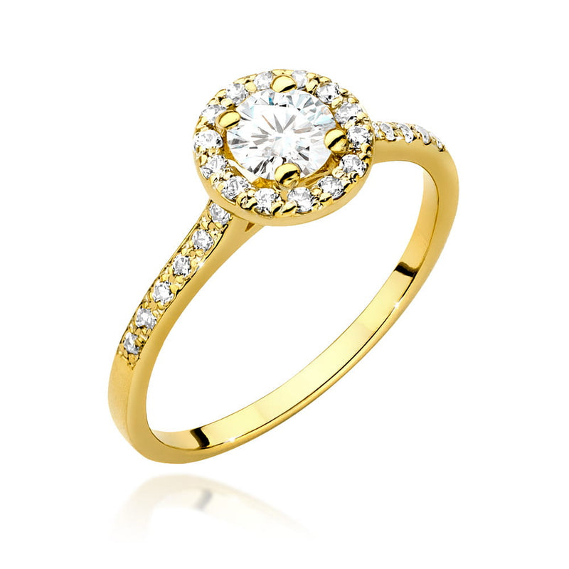 Inel Aur 14K cu Diamante de Laborator 0.74 ct — Aur galben