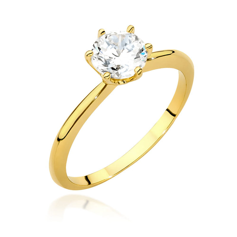 Inel Aur 14K cu Diamante de Laborator 1.00 ct — Aur galben