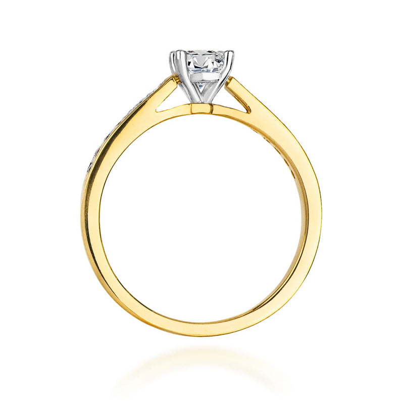 Inel Aur 14K cu Diamante Naturale 0.62 ct, imaginea 3 din 11