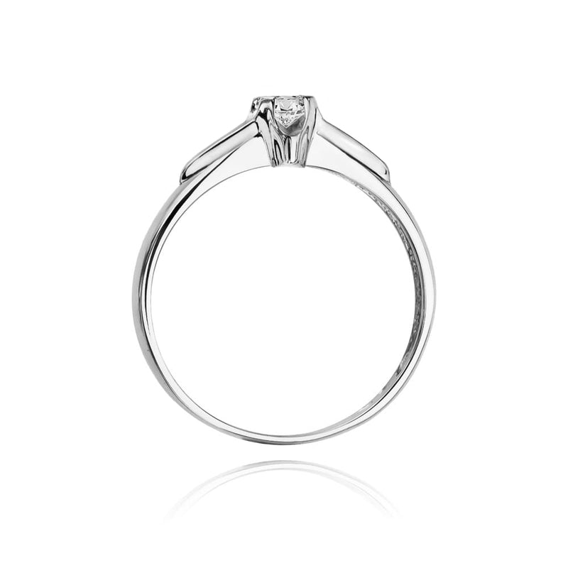 Inel Aur 14K cu Diamant Natural 0.08 ct, imaginea 6 din 10