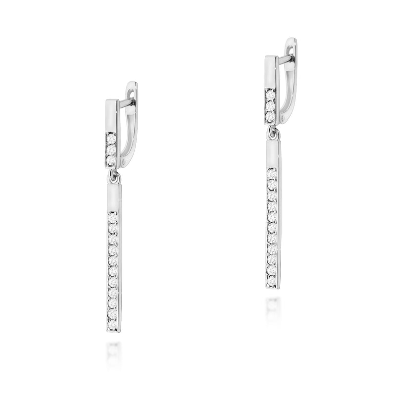 Cercei Aur 14K cu Diamante Naturale 0.56 ct, imaginea 2 din 3