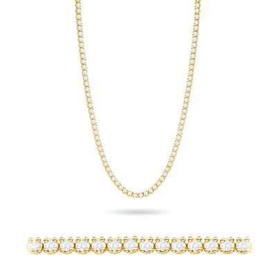 Colier Aur 14K cu Diamante de Laborator 6.90 ct