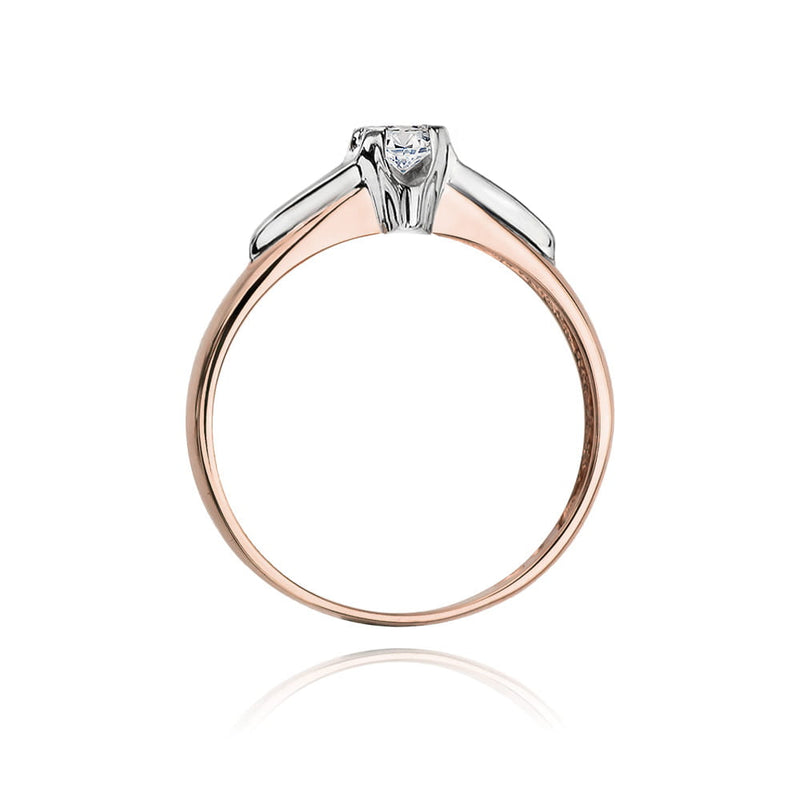 Inel Aur 14K cu Diamant Natural 0.12 ct, imaginea 11 din 11